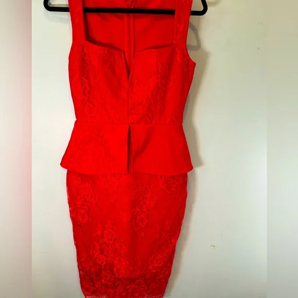 Bright Red Bandage Dress With Lace. Size S. Boutique Dress. Never Worn. | Color: Red | Size: S | Tonekaroyal's Closet Bright Red Bandage Dress With Lace. Size S. Boutique Dress. Never Worn. | Color: Red | Size: S | Tonekaroyal's Closet